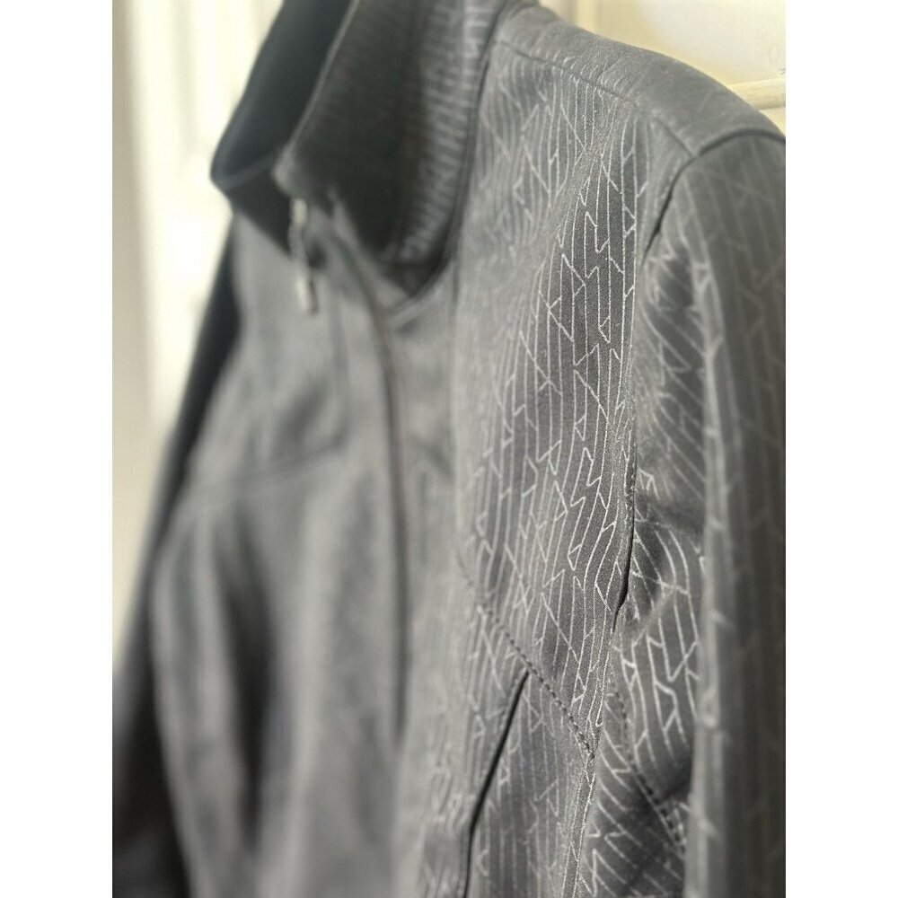 Eddie Bauer W's Size M Black Fleece Lined Softshell Full Zip Jacket Zip Pockets - Picture 3 of 16